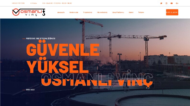 Osmanlı Vinç Site Tasarımı