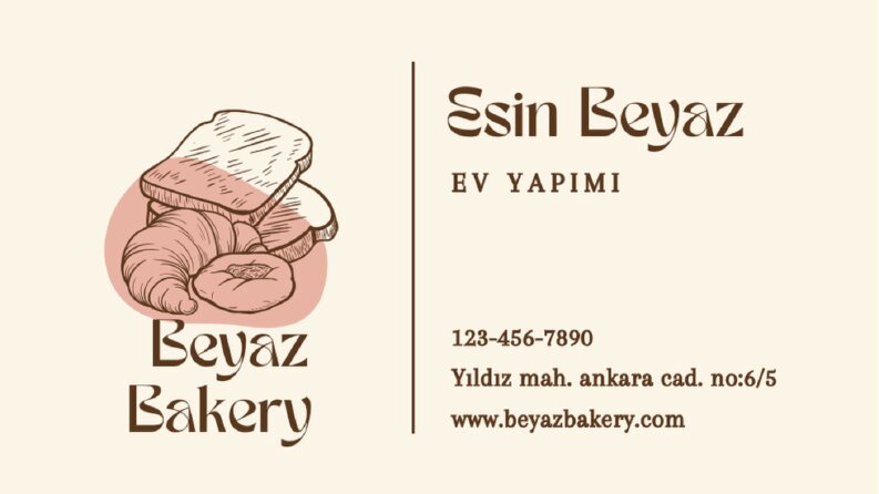Beyaz Bakery kartvizit