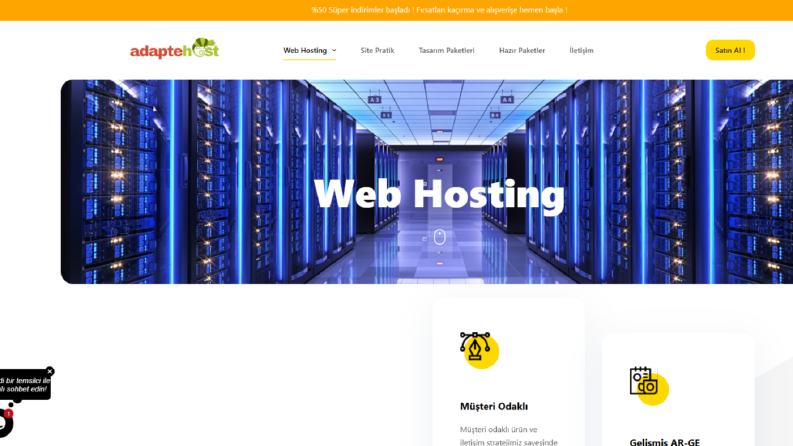 Hosting Sitesi Tasarımı