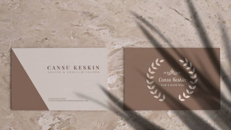 Cansu Keskin Güzellik Salonu Kartvizit Tasarımı
