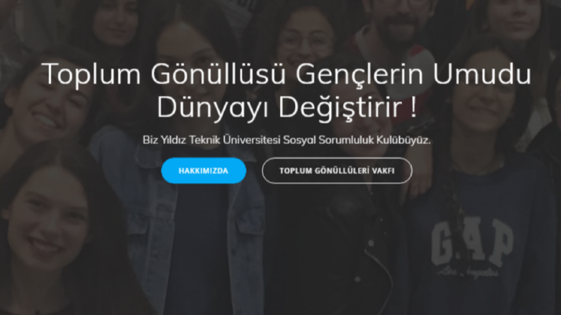 YTÜ Sosyal Sorumluluk Kulübü Web Sitesi