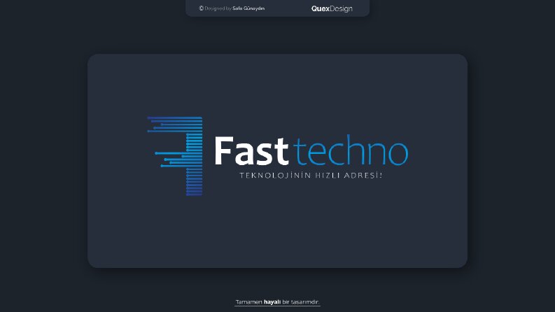 'FASTTECHNO' LOGO ÇALIŞMASI