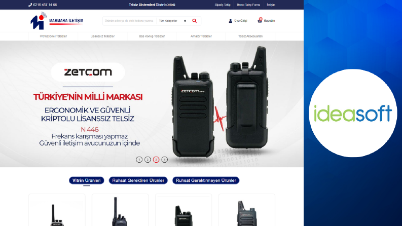 telsiz.com.tr Ideasoft Kurulum
