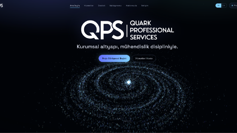  QPS — Sinematik 3D Altyapı Web Sitesi