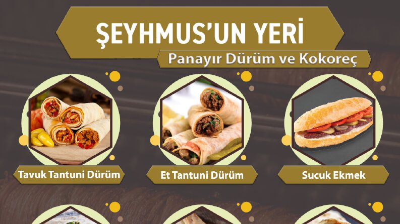 Bir restoranın el afişi