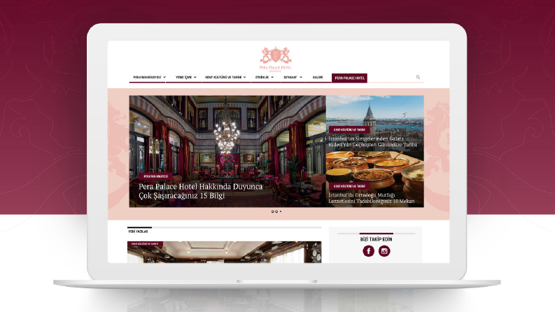 Pera Palace Hotel Blog Website