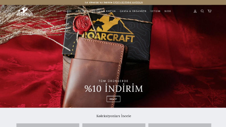Roarcraft Website Tasarımı