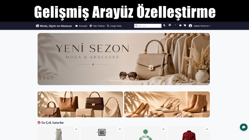 Moda, Giyim ve Aksesuar ETicaret Sitesi Hazırlarım 