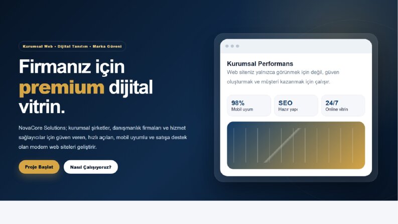 Modern Kurumsal Web sitesi Tasarımı