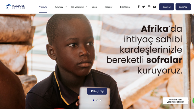 Tasadduk Derneği Websitesi