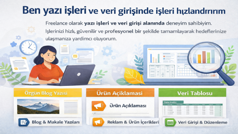 Yazı İşleri ve Veri Girişi Uzmanı
