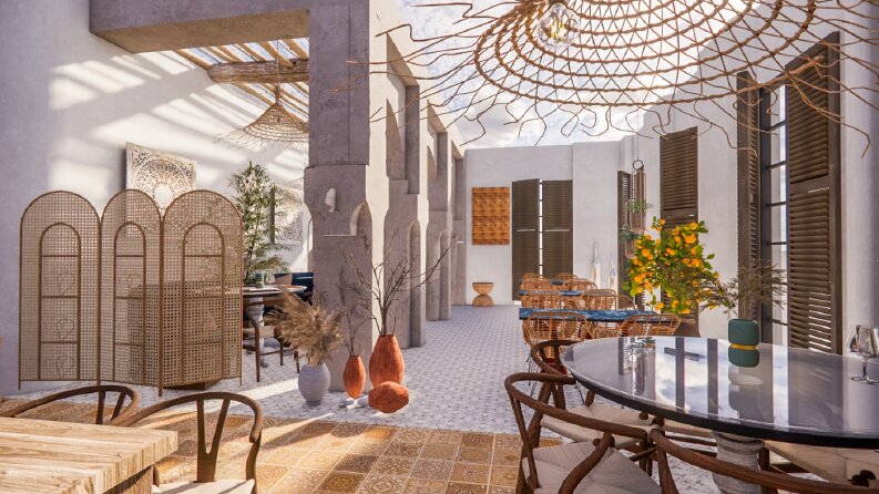 İç mekan restaurant tasarımı