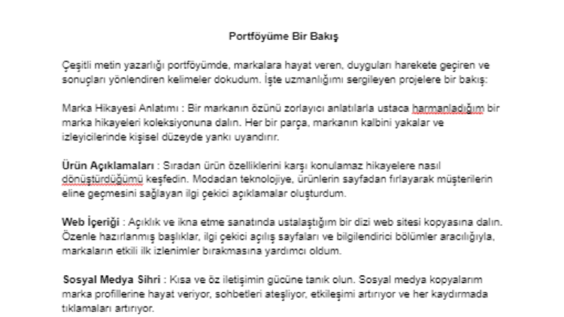 Makale ve İçerik Hizmetlerim