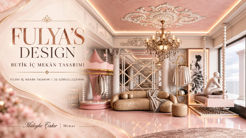 Fulya's Design | Lüks Butik İç Mekân Tasarımı