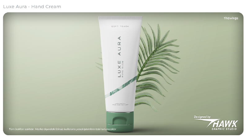 Luxe Aura - El Kremi Logo & Ambalaj Tasarımı