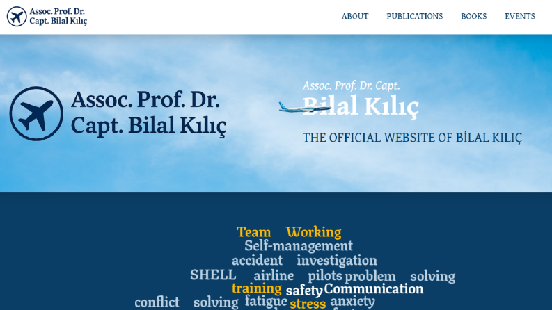 Captain Bilal Kılıç - Kişisel Web Sitesi