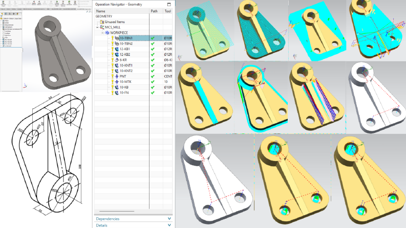 Basit parça için Siemens NX 12 ile CAM programı Yapılması