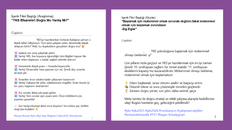 Sosyal Medya İçerik Metni