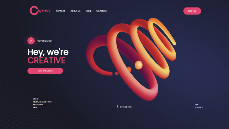Creative Landing Page