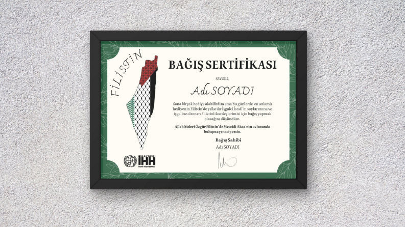 Sertifika Tasarımı (Bağış Sertifikası)