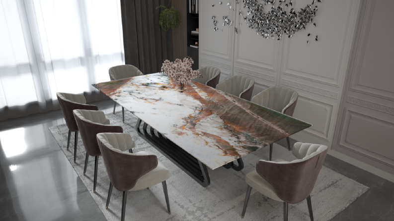 60 - 3D Mermer Masa Renderları 07.24