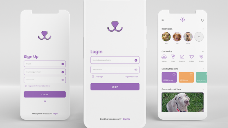 DoggApp - Mobile Tasarım