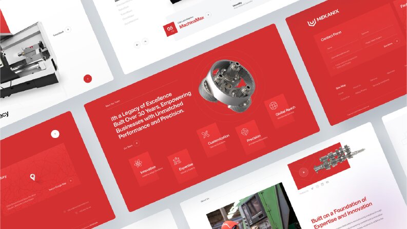 CNC firması için Kurumsal Website tasarımı
