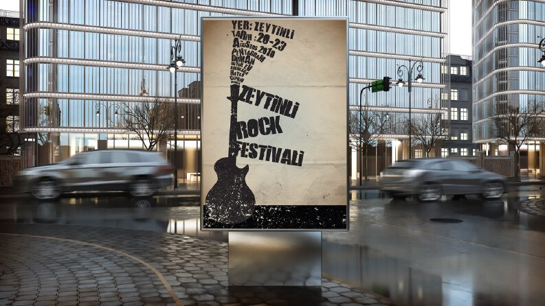 Zeytinli Rock Festivali Afiş Çalışması