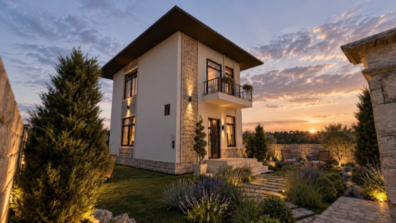 Villa Projesi Tasarımı ve Render
