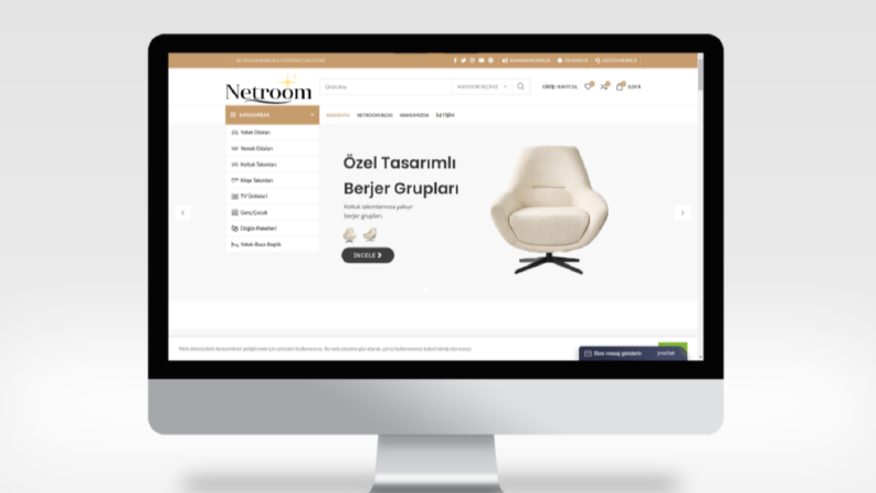 Netroom Mobilya - Web Çalışması