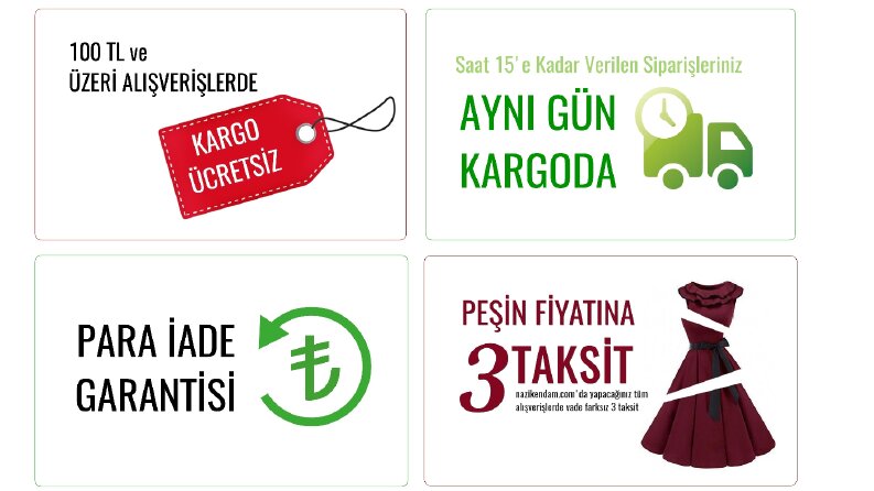 Web Siteleri için Kampanya Kartları