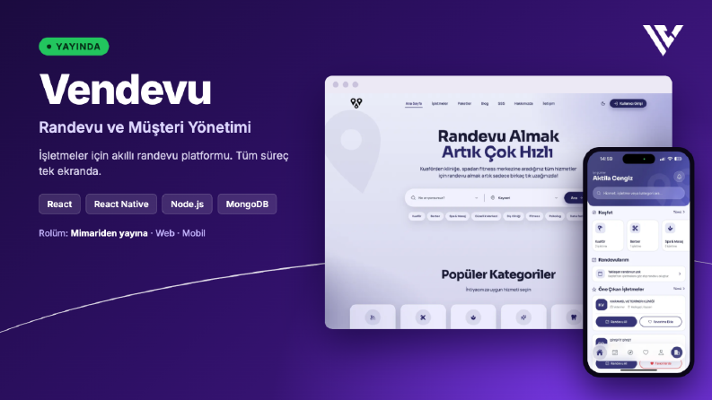 Vendevu - Randevu ve Müşteri Yönetim Platformu