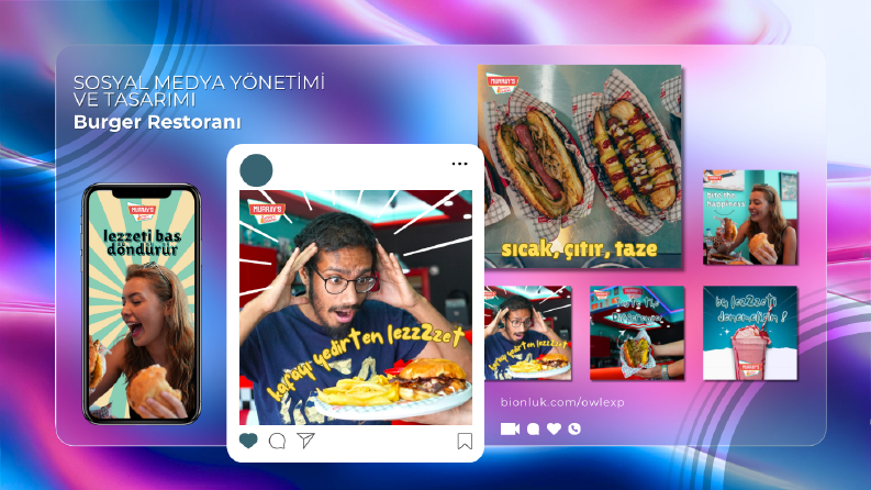 Yemek Sektörü Sosyal Medya Tasarım Çalışması