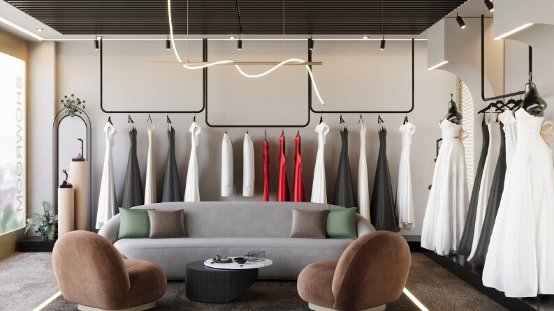 Tekstil Projesi - Showroom Alanı Tasarımı