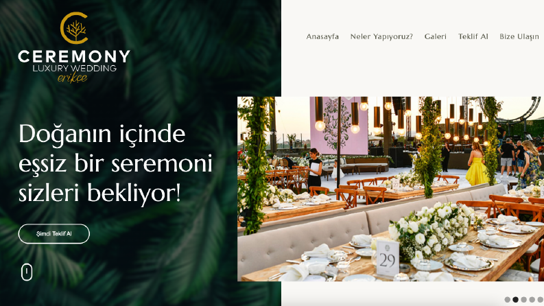 Ceremony Luxury Wedding Web Sitesi