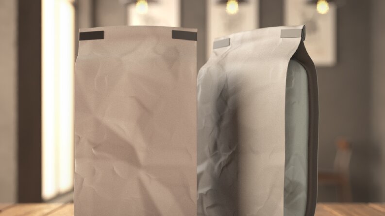 Kahve Ambalaj Mockup'ı
