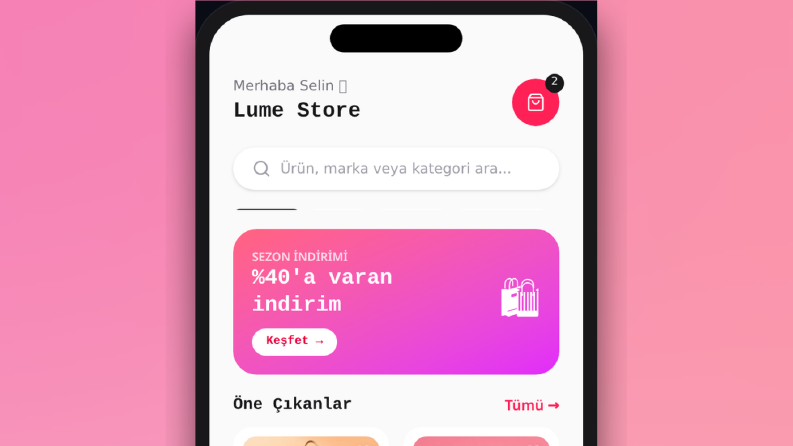 E-ticaret / Sipariş Uygulaması