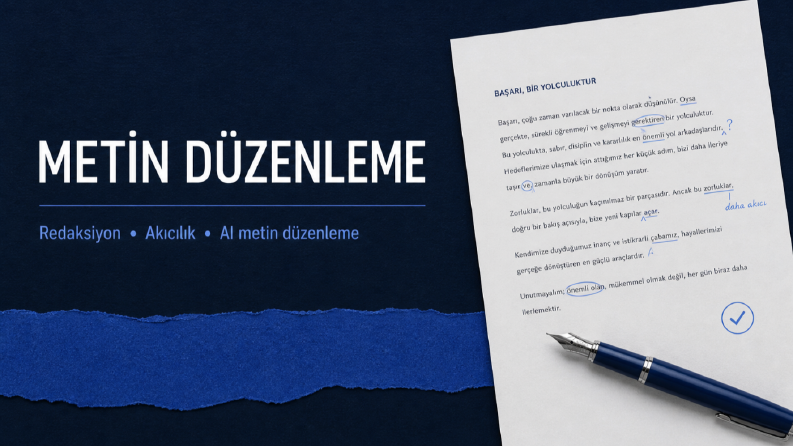 Metninizi Daha Güçlü, Akıcı ve Etkili Hale Getiriyorum