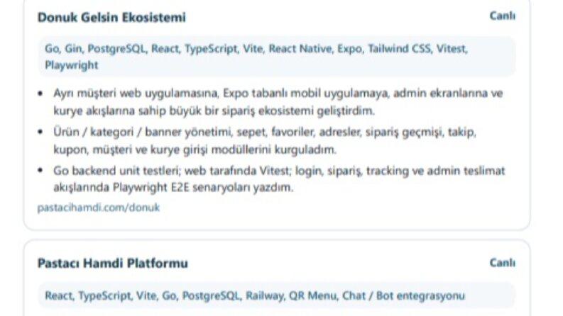 Projelerim