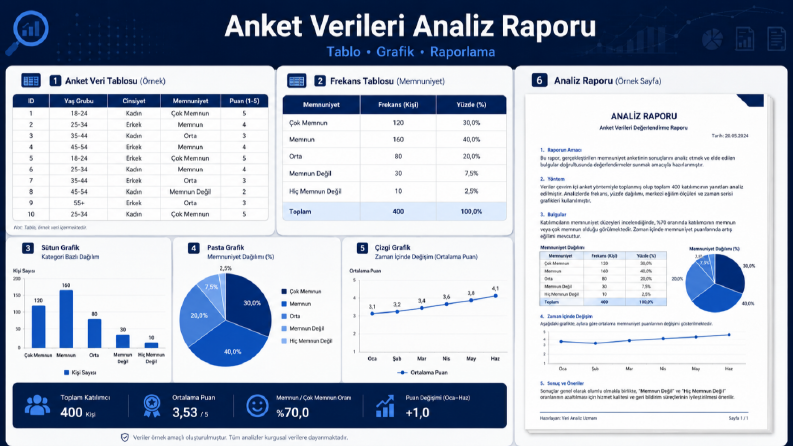 Anket Verileri İçin Analiz Raporu