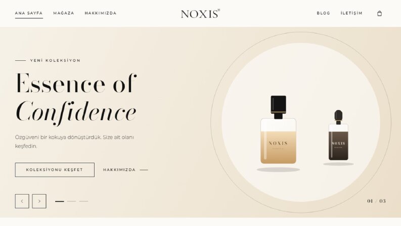 Noxis Cosmetics | Parfüm Markası Web Sitesi