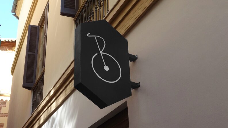 Bisiklet Dükkanı İçin Minimalist Logo 