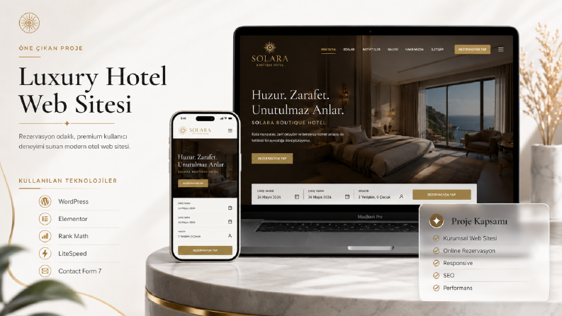 Lüks Butik Otel Web Sitesi Tasarımı