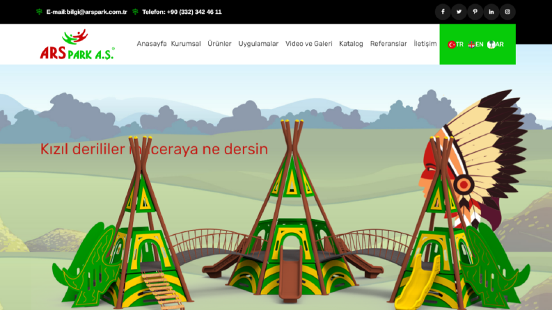 ArsPark - Sıfırdan şirkete özel web sayfası