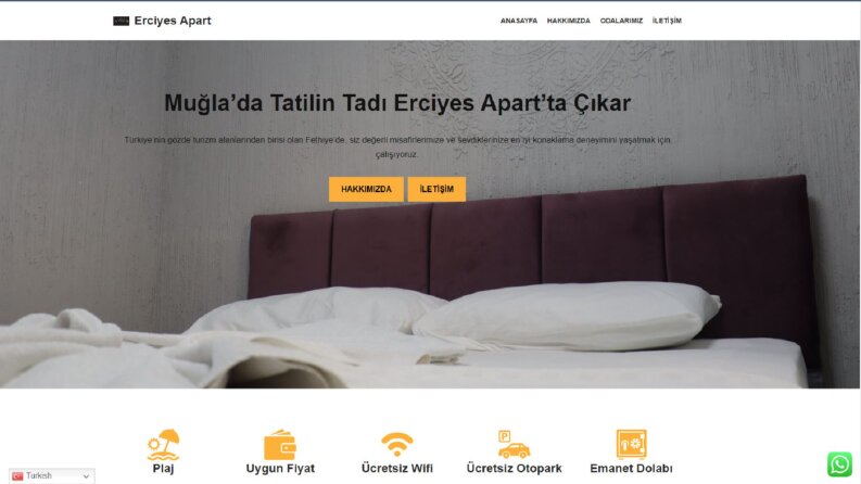 Erciyes Apart İnternet Sitesi