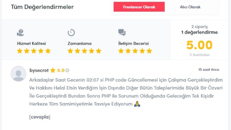 PHP Sorun Çözme