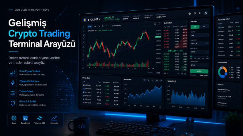 Gelişmiş Crypto Trading Terminal Arayüzü