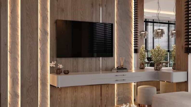 Bülent Bey'in Villası için Salon Tasarımı