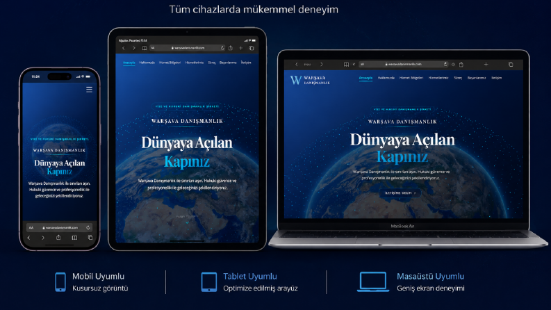 Vize Danışmanlık Kurumsal Web Sitesi