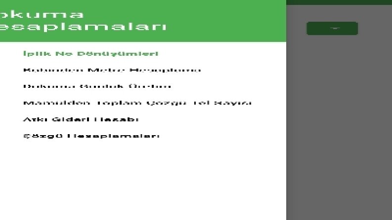 Android cihazlarda hesaplama uygulaması.